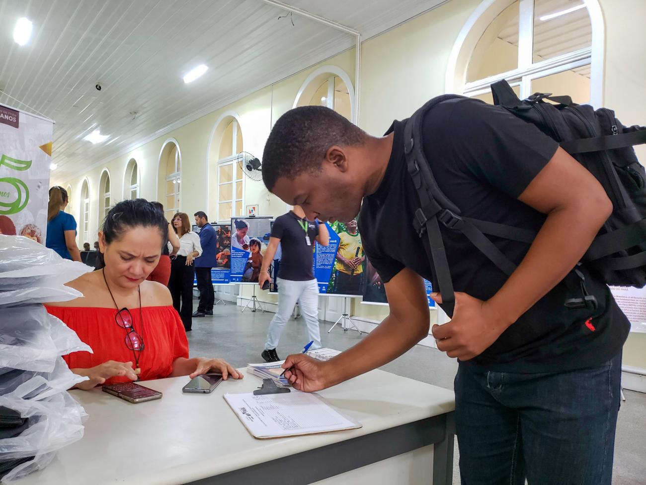 Público teve oportunidade de cadastrar currículo