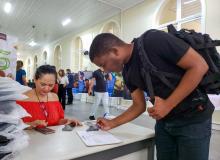 Público teve oportunidade de cadastro de currículo